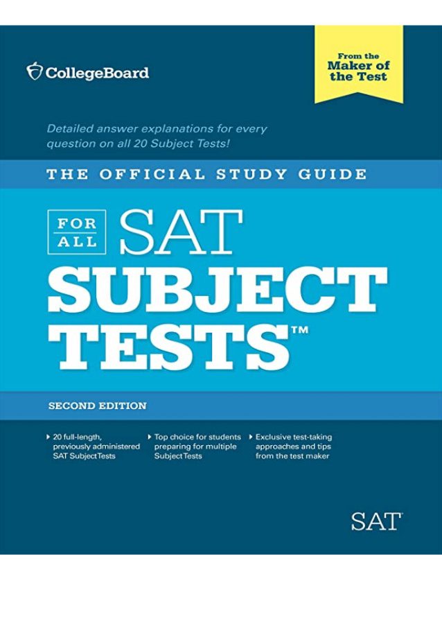 sách luyện thi sat The College Board: SAT Subject tests