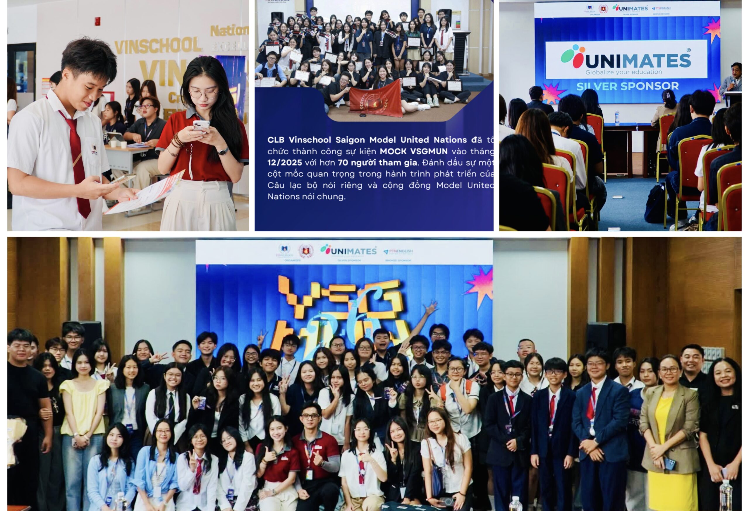 UNIMATES đồng hành cùng VSGMUN'26 Vinschool